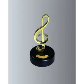 Altın Sol Anahtarı Müzik Kutusu Döner Mekanizmalı