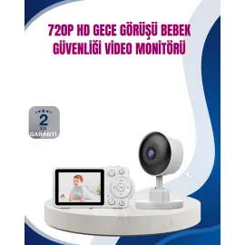 Bebek Monitörü Cry Detection Ve Hd Gece Görüş Destekli