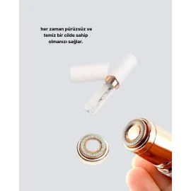 Kadınlar İçin Yüz Ve Kaş Epilatörü – Hassas Cilt Dostu, Pil Ile Çalışan, Taşınabilir Ve Şık Tasarım