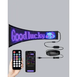 Rgb Led Panel – Mobil Uyumlu, Yazı Ve Gif Destekli, Usb Bağlantılı Dekoratif Ekran