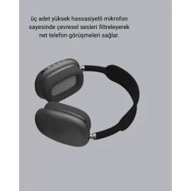 Bluetooth 5.0 Kulak Üstü Kulaklık – Gürültü Engelleme, Uzamsal Ses, Hızlı Şarj