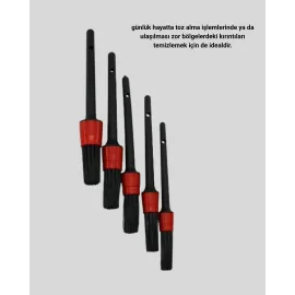 5’Li Detay Temizlik Fırçası Seti Araç İç Dış Jant Motor Çok Amaçlı