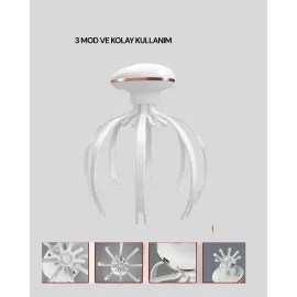 Taşınabilir Elektrikli Kafa Masaj Cihazı Sessiz Motor Ve Ergonomik Tasarım