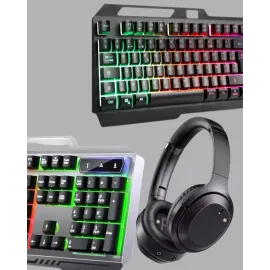 Hn01 Kulaklik + Pg-8018 Oyuncu Klavyesi Set