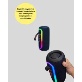 Renkli Led Işıklı Kablosuz Hoparlör Ip67 Sertifikalı