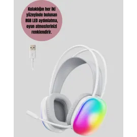 Düşük Gecikmeli Bluetooth 5.3 Gaming Kulaklık – Rgb Işıklı