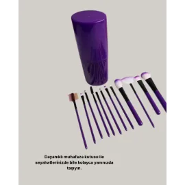12’li Profesyonel Makyaj Fırça Seti Ultra Yumuşak Sentetik Kıllı