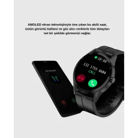 3 Kordonlu AMOLED Akıllı Saat – Sağlık Takipli