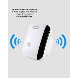 2.4G WiFi Sinyal Çoğaltıcı Router Genişletici Güçlü Antenli
