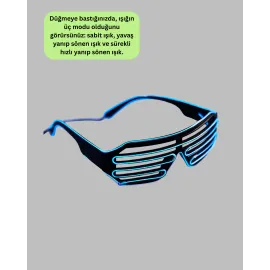 Gece Eğlenceleri İçin Led Işıklı Gözlük