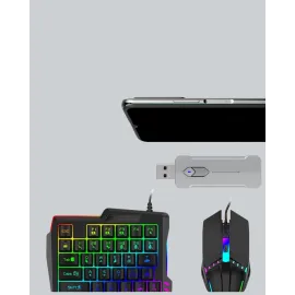 Rekabetçi Mobil Oyun Aksesuarı | Klavye + Mouse + Hızlı Dönüştürücü