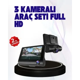 170° Geniş Açılı Araç Kamerası – 4.0” IPS Ekranlı Full HD DVR