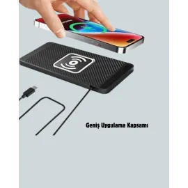 Hızlı Kablosuz Araç Şarj Cihazı – Manyetik Pad, Aşırı Isınma Korumalı