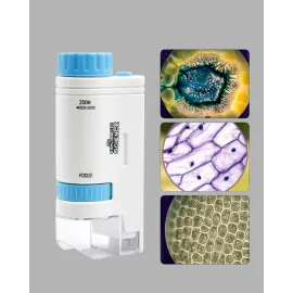 Led Işıklı Mikroskop 80X–200X Zoom Eğitici Bilim Seti Ve Taşınabilir