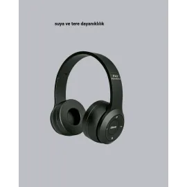 Suya ve Tere Dayanıklı Bluetooth Kulaklık – Şık, Ergonomik ve Dayanıklı