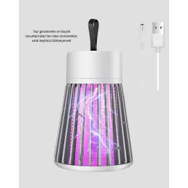 2000 mAh Şarjlı Sivrisinek Kovucu Lamba – Kimyasalsız, Güvenli ve Taşınabilir