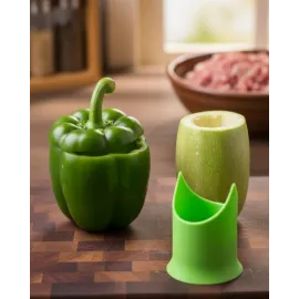 Kabak Ve Biber Oymaya Uygun Hijyenik İç Temizleme Aparatı