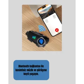 Q28 Full Hd Kameralı Motosiklet Kask Kulaklığı – 45 Saat Müzik, Ipx6 Su Geçirmez