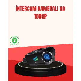 Q28 Kameralı Motosiklet Kask Kulaklık Bluetooth 5.3 Su Geçirmez 1080P Hd