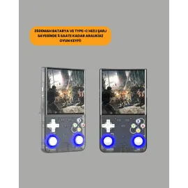 128GB Dahili Hafızalı R36 Ultra – 4” IPS Ekran, Retro Konsol, 30.000+ Oyun Yüklü