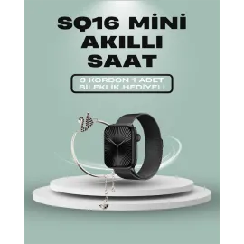 SQ-16 Mini Series 10 Akıllı Saat – 3 Kordon + Hediye Bileklik