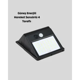 Solar Led Bahçe Aydınlatma – Hareket Sensörlü, Güneş Paneliyle Şarj Olan, Ip65 Dayanıklı