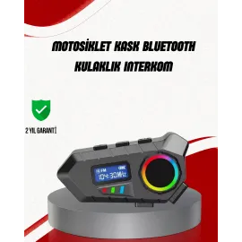 Suya Dayanıklı Bluetooth  İnterkom 5.4 Hoparlör 500Mah Batarya Ve Fm Radyo Özellikli