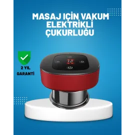 Elektrikli Vakumlu Çukurluk Masaj Aleti Isıtmalı Ve Kırmızı Işıklı Terapi Seti