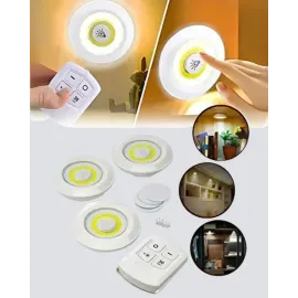 Kablosuz Gün Işığı 3’Lü Led Spot Lamba Kumandalı