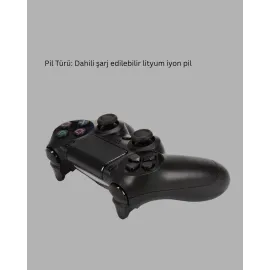 PS4 Uyumlu Kablosuz Oyun Kolu – Titreşimli, Şarjlı ve Ergonomik