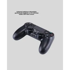 Kablosuz Ps4 Controller Çift Motorlu Dayanıklı Gamepad
