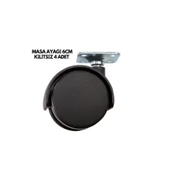 Masa Ayaği 6Cm Kilitsiz 4 Adet