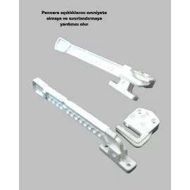 Kolay Montajlı Pencere Açılma Sınırlayıcı 2’Li Set