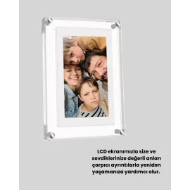 USB-C ile Hızlı Şarj ve Veri Aktarımı – 7 İnç Dijital Görüntü Çerçevesi