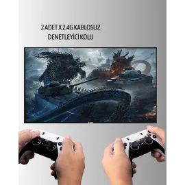 Çoklu Oyun Seçenekli TV Bağlantılı Oyun Konsolu
