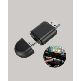 Kablosuz CarPlay ve Android Auto Adaptörü – USB-A & Type-C Girişli Akıllı Dönüştürücü