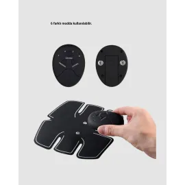 Ems Göbek Ve Kol Kas Uyarıcı Cihaz 6 Modlu Elektronik Vücut Şekillendirici