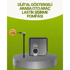 Dijital Ekranlı Taşınabilir Akıllı Araç Hava Kompresörü