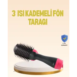 3 Isı Kademeli 1200W Saç Şekillendirme Fırçası.