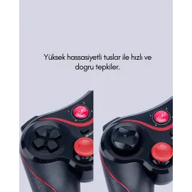 Şarj Edilebilir Kablosuz Oyun Kumandası Yüksek Performanslı