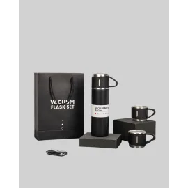 Paslanmaz Çelik Termos Seti | 500 ml Kapasite, 6-12 Saat Isı Koruma, Hediye Kutulu