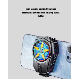 Şarj Edilebilir Telefon Soğutucu Fan – Taşınabilir, Sessiz Ve Güçlü Oyun Soğutucusu