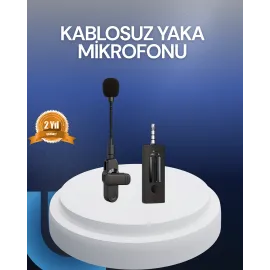 Bluetooth 5.2 Kablosuz Mikrofon – 360° Ses Algılama, Gürültü Engelleme, 4 Saat Çalışma