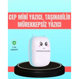 Bluetooth Bağlantılı Mini Termal Yazıcı Öğrenci Ve Ofis İçin
