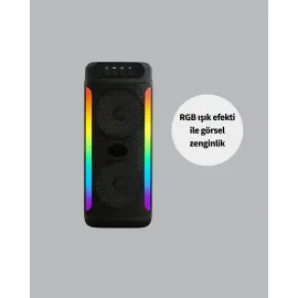 Ev Ve Dış Mekan Kullanımına Uygun Rgb Işıklı Hoparlör