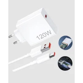 Turbo 120W Hızlı Şarj Cihazı – Kısa Devre ve Akım Koruma Özellikli