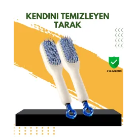 Otomatik Temizlemeli Saç Fırçası – Ergonomik Tasarım, Masaj Etkili, Elektriklenmeyi Önleyici