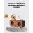 Nostaljik Gramofon Bluetooth Hoparlör – FM Radyo + USB + SD Kart Destekli