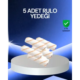 5’li Rulo Boya Seti Küçük Detay Çalışmaları İçin Uygun
