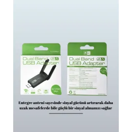 USB WiFi Adaptör – 1200 Mbps Hız